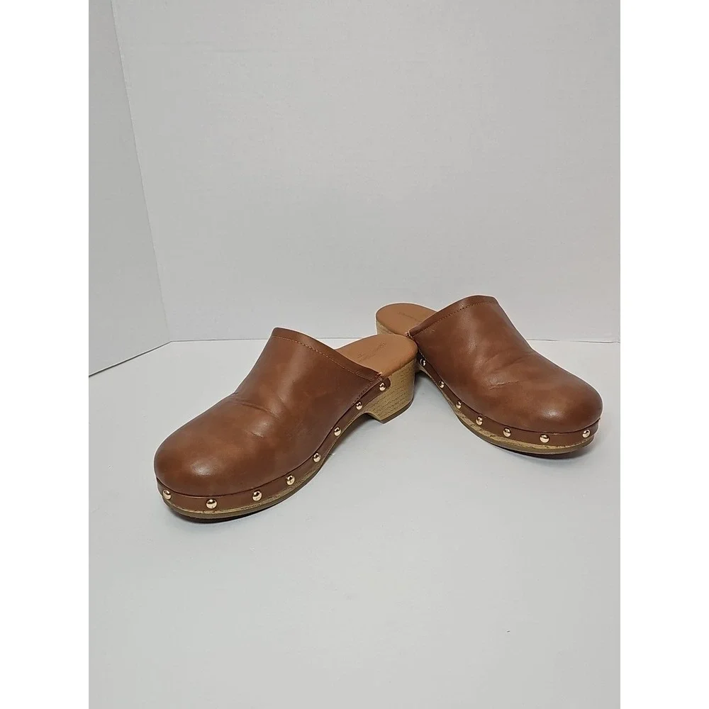 Universal Thread  Women Indra Memory Foam Faux Leather Slip-on Clogs Size 7 1/2 - Picture 2 of 13
